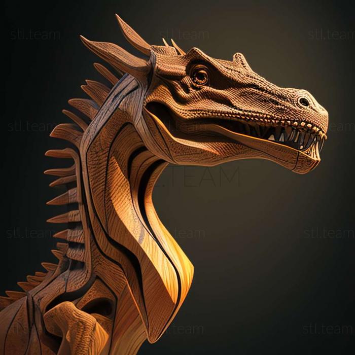 3D модель Гексинлузавр (STL)